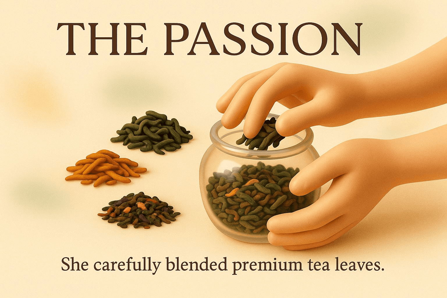 Every blend stored in jars for daily moments and guests